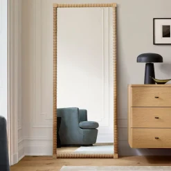 Peyton Wood Floor Mirror