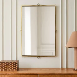 Pierce & Ward Brass Wall Mirror