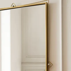 Pierce & Ward Brass Wall Mirror