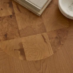 Pierce & Ward Burl Inlay Coffee Table (42")