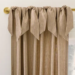 Pierce & Ward Cotton Linen Stripe Curtain