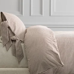 Pierce & Ward Cotton Linen Stripe Duvet Cover & Shams