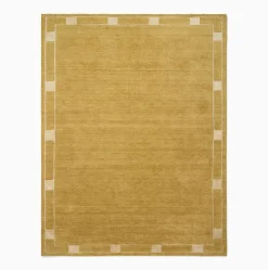 Pierce & Ward Deco Border Handwoven Wool Rug