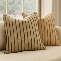 Pierce & Ward Filigree Stripe Pillow Cover