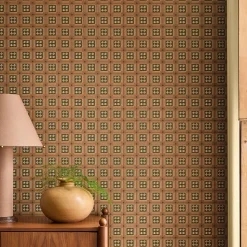 Pierce & Ward Floral Grid Peel & Stick Wallpaper