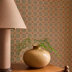 Pierce & Ward Floral Grid Peel & Stick Wallpaper