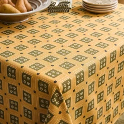 Pierce & Ward Floral Grid Tablecloth