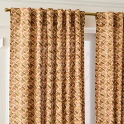 Pierce & Ward Floral Lattice Curtain