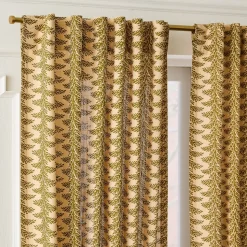 Pierce & Ward Foliage Stripe Curtain
