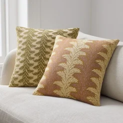 Pierce & Ward Foliage Stripe Pillow Cover