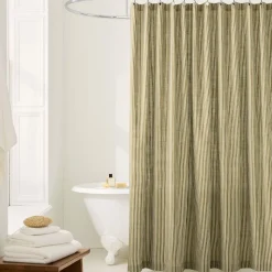 Pierce & Ward Mini Stripe Shower Curtain