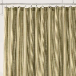 Pierce & Ward Mini Stripe Shower Curtain
