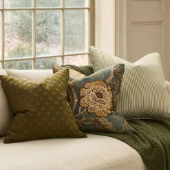 Pierce & Ward Palampore Stripe Pillow Cover & Throw Set