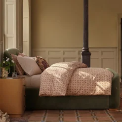 Pierce & Ward Upholstered Sleigh Bed