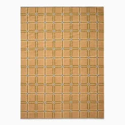 Pierce & Ward Windowpane Check Handwoven Wool Rug