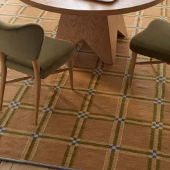 Pierce & Ward Windowpane Check Handwoven Wool Rug