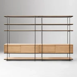 Pierce Wide Storage Shelf Unit – Set of 2 (120")