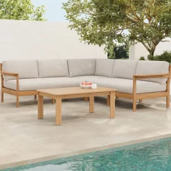 Playa Outdoor 3-Piece L-Shaped Sectional (95")