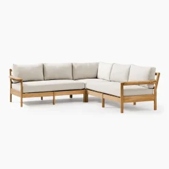 Playa Outdoor 3-Piece L-Shaped Sectional Cushion Covers