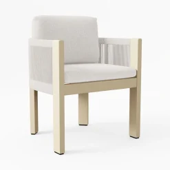 Porto Aluminum Dining Arm Chair Cushions
