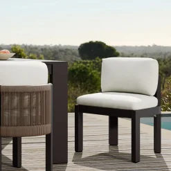 Porto Aluminum Outdoor Dining Side Chair (Set of 2)