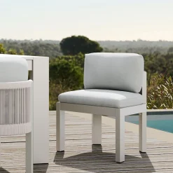 Porto Aluminum Outdoor Dining Side Chair (Set of 2)