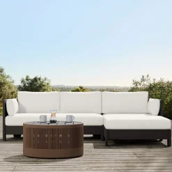 Porto Aluminum Outdoor 2-Piece Chaise Sectional (105")