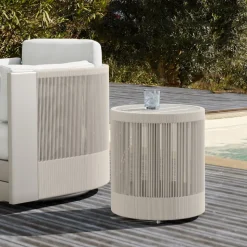 Porto Aluminum Outdoor Side Table (18")