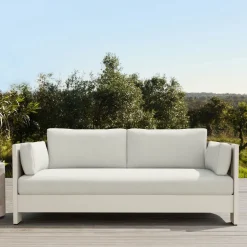 Porto Aluminum Outdoor Sofa (75")