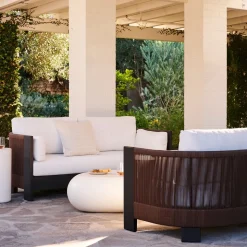 Porto Aluminum Outdoor Sofa (75")