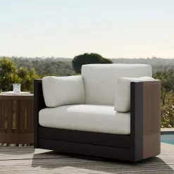 Porto Aluminum Outdoor Swivel Lounge Chair