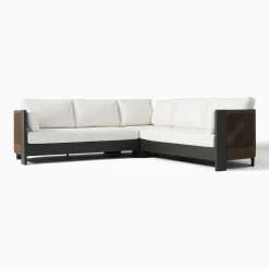 Porto Aluminum 3-Piece L-Shaped Sofa Protective Cover