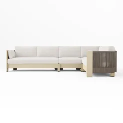 Porto Aluminum 4-Piece L-Shaped Sectional Cushions