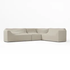 Porto Aluminum 4-Piece L-Shaped Sofa Protective Cover