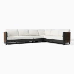 Porto Aluminum 4-Piece L-Shaped Sofa Protective Cover