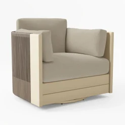 Porto Aluminum Swivel Chair Cushion Covers