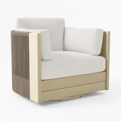 Porto Aluminum Swivel Chair Cushions