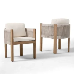 Porto Outdoor Dining Arm Chair Replacement Cushions