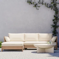 Porto Outdoor 2-Piece Chaise Sectional (105")