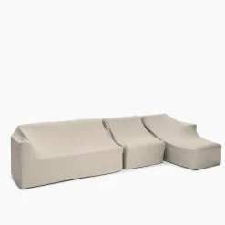 Porto Outdoor 3-Piece Chaise Sectional Protective Cover