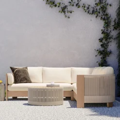 Porto Outdoor 3-Piece L-Shaped Sectional (100")