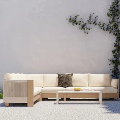 Porto Outdoor 4-Piece L-Shaped Sectional (129")
