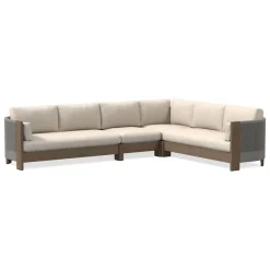 Porto Outdoor 4-Piece L-Shaped Sectional Cushion Covers