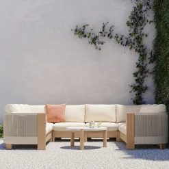 Porto Outdoor 6-Piece U-Shaped Sectional (126")