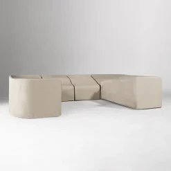 Porto Outdoor 6-Piece U-Shaped Sectional Protective Cover