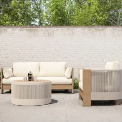 Porto Outdoor Sofa, Lounge Chair & Coffee Table Set