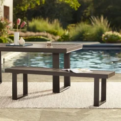 Portside Aluminum Outdoor Bench