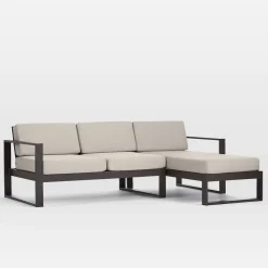 Portside Aluminum Outdoor 2-Piece Chaise Sectional Protective Cover