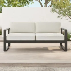 Portside Aluminum Outdoor Sofa (62"–72")