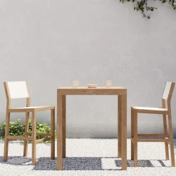 Portside Outdoor Bar Table (35") & Stools Set